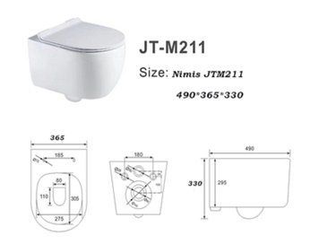 Унитаз Nimis JTM211 490*365*330 ( А0058510 ) А0058510 фото