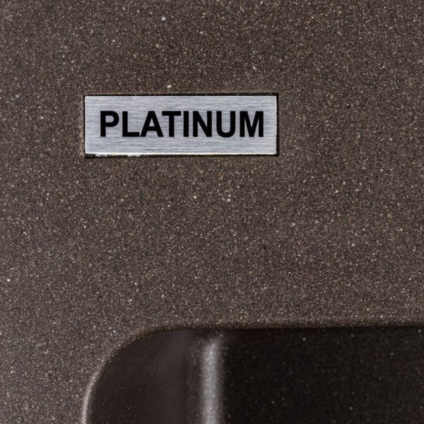 Гранитная мойка для кухни Platinum 7850 Bogema матовая Темная скала SP000039641 фото