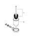 Туалетний йоржик у комплекті Grohe Essentials Cube New (40513001) 40513001 фото 3