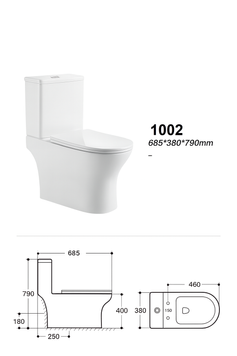 Унитаз SY 1002 68.5*38*79 белый ( А0058455 ) А0058455 фото