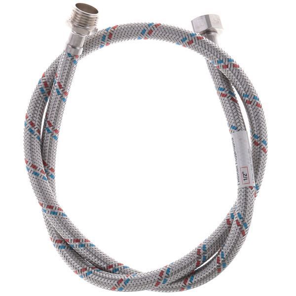 Гнучкий шланг для підключення води гайка 1/2'' - Штуцер 1/2'' (100 см) Zerix (ZX1565) ZX1565 фото