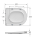 Унітаз-компакт Mixxus BEVEL-0407-T1 630х350х795mm, система змиву TORNADO 1.0 (MI6690) MI6690 фото 6