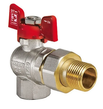 Кран з американкою 3/4" (Koer KR.228) кутовий (KR0018) KR0018 фото