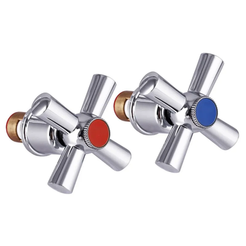 Ручки для змішувача Mixxus Handles SET-A722 (з кранбуксами, пара) кераміка (MI6939) MI6939 фото
