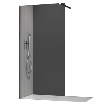 Душова перегородка Koer SR SP01-90x200-TR-01 Walk-In прозоре скло Easy Clean 8мм, хром (KR5392) KR5392 фото