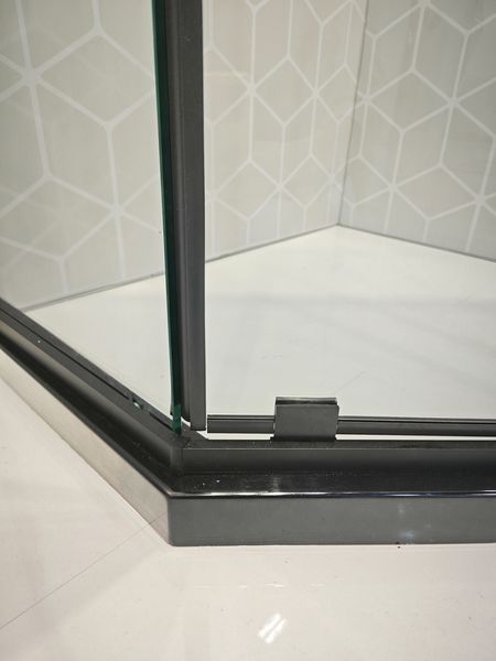 Душова кабіна без піддону Koer SR SC06-90x90x200-TR-07 прозоре скло Easy Clean 8мм, графіт (KR5366) KR5366 фото