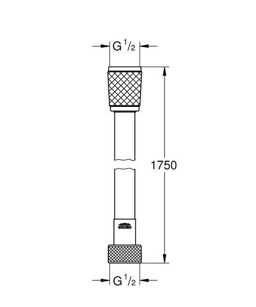 Душовий шланг 1750 Grohe Relexaflex (28154001) 28154001 фото