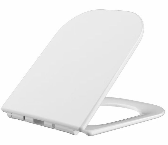 Сидіння-кришка для унітазу Mixxus SEAT COVER QUADRO-2003 з мікроліфтом 430х338х35mm (MI6689) MI6689 фото