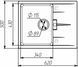 Гранитная мойка для кухни VALESO ZIRKONE 6250 матовая Белая в точку SP000047421 фото 5