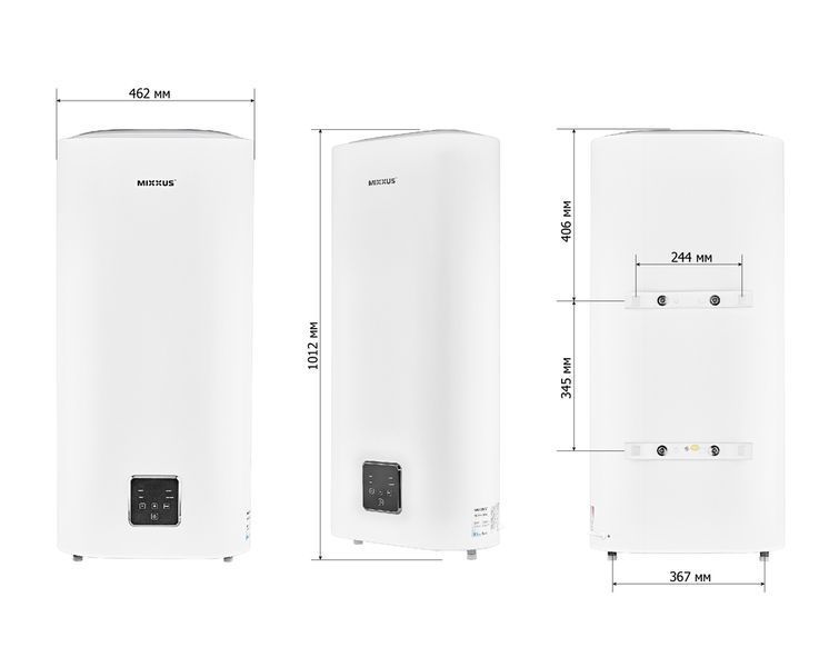 Водонагрівач "Плоский" MIXXUS EWH-09050 FLAT WET накопичувальний 50 л, мокрий тен 2 kW (WH0594) WH0594 фото