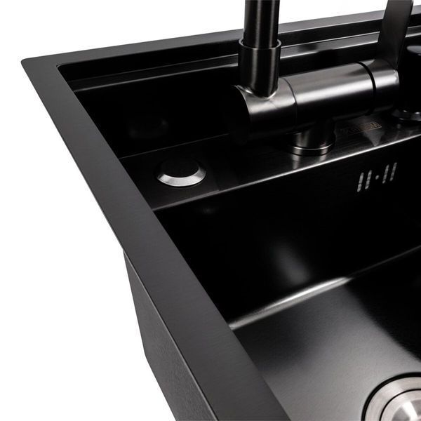 Кухонная мойка CM 40*50 скрытая PVD черная Platinum Handmade SP000043030 фото