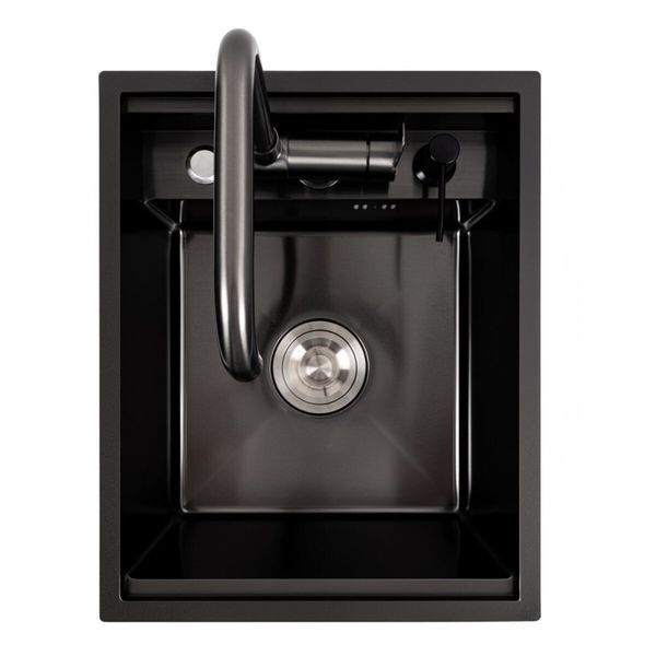 Кухонная мойка CM 40*50 скрытая PVD черная Platinum Handmade SP000043030 фото