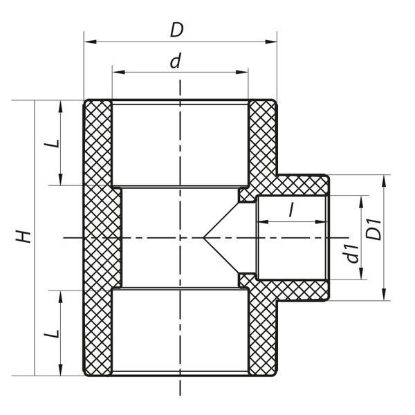 Трійник редукційний 75x63x75 PPR KOER K0222.PRO (KP2587) KP2587 фото