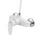 Змішувач для душової кабіни Plamix Cezar-003 SET White (з шлангом, лійкою та кронштейном) (PM0665) PM0665 фото 3