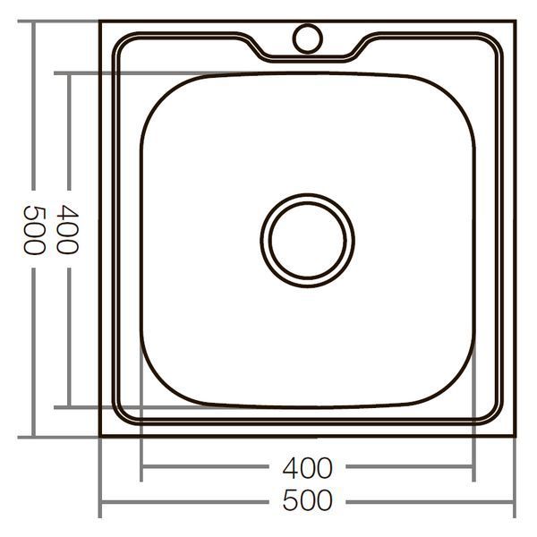 Кухонна мийка накладна Zerix Z5050-06-160E (Satin) (ZX1609) ZX1609 фото