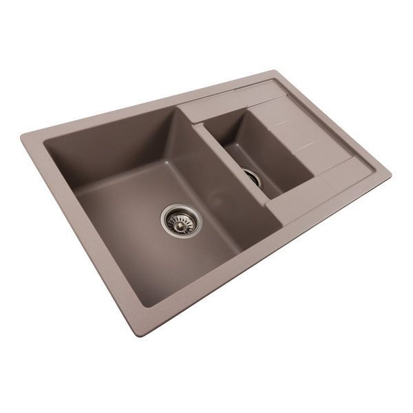 Гранитная мойка для кухни Platinum 7850W TOSKANA матовая Дюна SP000040859 фото