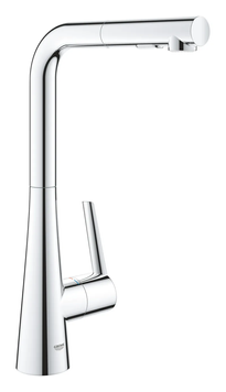 Змішувач для кухні з висувним виливом Grohe Zedra (32553002) 32553002 фото