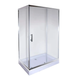 Душова кабіна з низьким піддоном Mixxus HARD SCT01-100x80x198-TR CHROME прозоре скло 5мм (MI6908) MI6908 фото 1