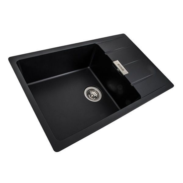 Гранитная мойка для кухни Platinum 7850 ROMA матовая (черная) SP000038109 фото