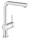 Змішувач для кухні з висувним виливом Grohe Minta (32168000) 32168000 фото 1