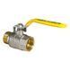 Кран кульовий KOER KR.215.G - 1" FM ГШВ YELLOW, ручка "важіль" жовта (KR0124) KR0124 фото 2