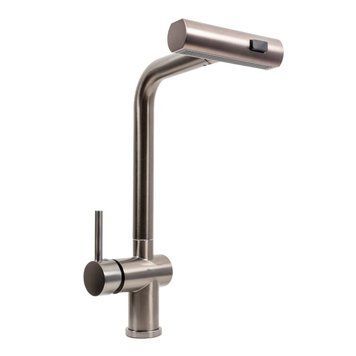 Кухонный смеситель PVD черный Platinum IB2013BR SP000043332 фото