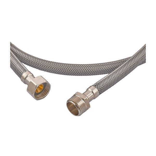 Гнучке підведення Zerix ZHN-02-FM1/2"-050 (нейлонове обплетення, гайки нерж) (ZX5148) ZX5148 фото