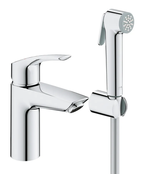 Змішувач для раковини з гігієнічним душем Grohe Eurosmart New (23124003) 23124003 фото