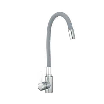 Змішувач для кухні з силиконовим. вил. Champion EZA-011 Chrome REFL.GRAY з нерж. сталі (CH6456) CH6456 фото