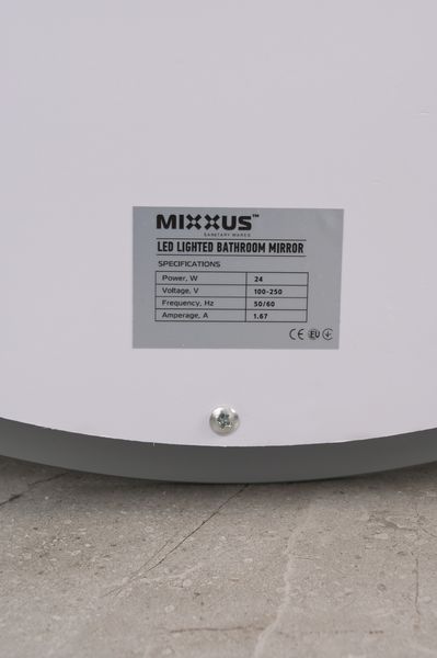 Дзеркало Mixxus PLAIN MV03-50x70 з Led Touch, Anti-fog, димером, регулятором яскравості (MI6664) MI6664 фото