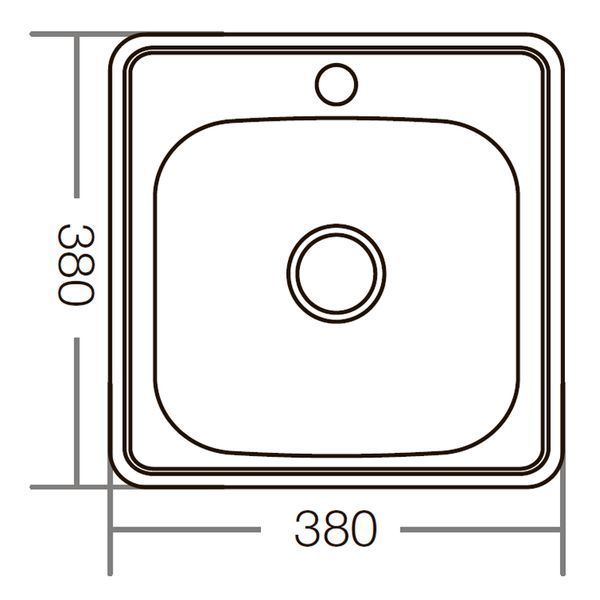 Мийка кухонна ZERIX Z3838-06-160D (decor) (ZM0556) ZM0556 фото