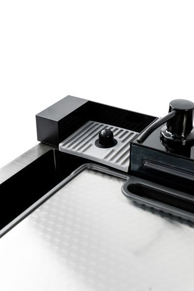Кухонная мойка MITTONI P-5 7546 черная из нержавеющей стали 75*46*22 BLACK ( А0059850 ) А0059850 фото