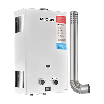 Газова колонка Mixxus GWH-0710 BASIC TURBO WHITE турбована 10 л/хв (WH0028) WH0028 фото