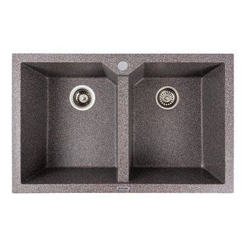 Мойка гранитная микс VALESO VIATRIX 7950 (две чаши, матовая) SP000049261 фото