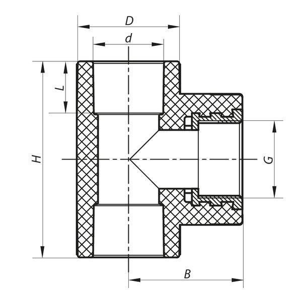 Трійник ВР 32x1F PPR Koer K0107.PRO (KP0127) KP0127 фото