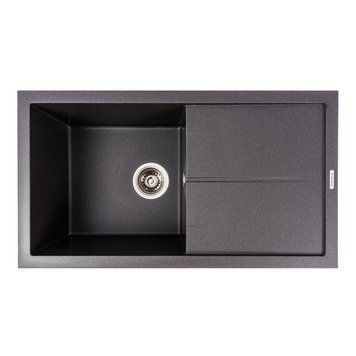 Гранитная мойка для кухни VALESO SOLID 7843 матовая Морион SP000047469 фото