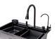 Кухонная мойка TWITER-2 7546 черная из нержавеющей стали 75*46*22 BLACK ( А0059849 ) А0059849 фото 4