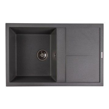 Гранитная мойка для кухни Platinum 7950 Selena матовая Серый муссон SP000034930 фото