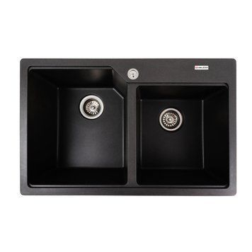 Гранитная мойка для кухни VALESO 7850 HARMONY матовый Морион SP000047231 фото
