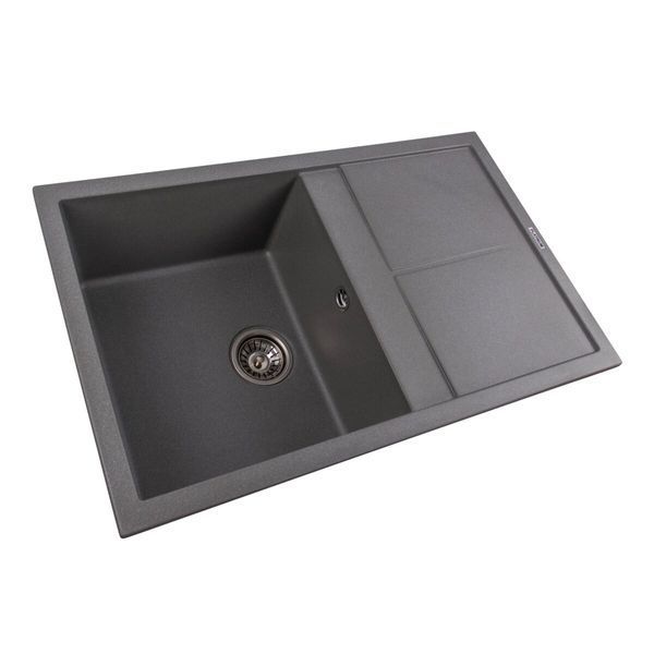 Гранитная мойка для кухни Platinum 7950 Selena матовая Серый муссон SP000034930 фото