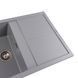 Гранитная мойка для кухни Platinum 7950 Selena матовая Серый металлик SP000034929 фото 4