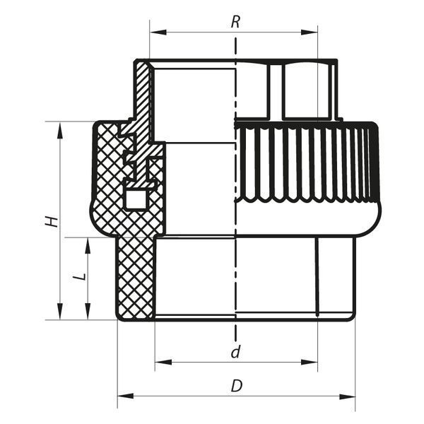 З'єднувальна муфта ВР 40x1.1/4F PPR Koer K0091.PRO (KP0109) KP0109 фото
