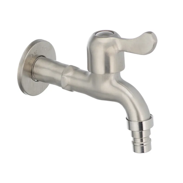 Кран для холодної води 1/2" Mixxus BIB-03 (нерж. сталь) (SS0052) SS0052 фото