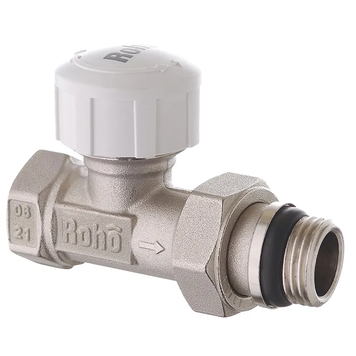 Кран радіаторний термостатичний Roho R5161-050 - 1/2" (М30х1,5) прямий (антипротечка) (RO0125) RO0125 фото