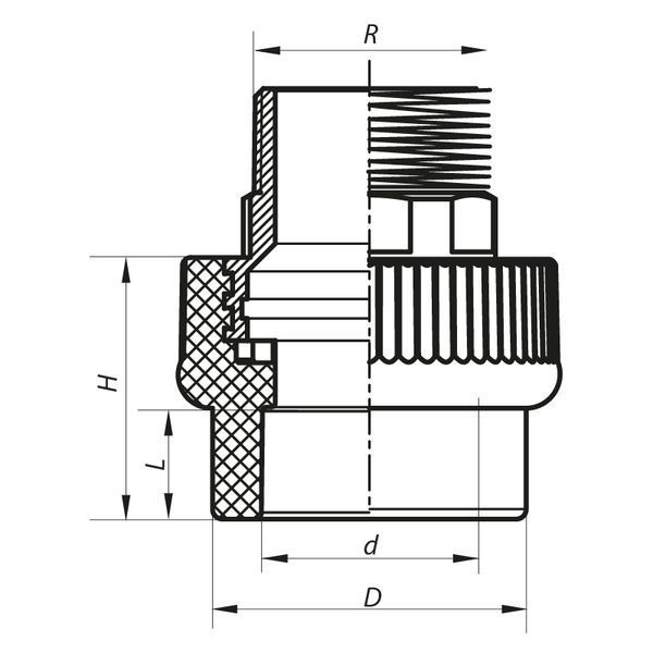 З'єднувальна муфта ЗР 50x1.1 /2M PPR Koer K0101.PRO (KP0120) KP0120 фото