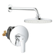 Набір для душу з верхнім душем Grohe Eurosmart UA33556003 (33556003+28576000+27541001) (UA33556003) UA33556003 фото 1
