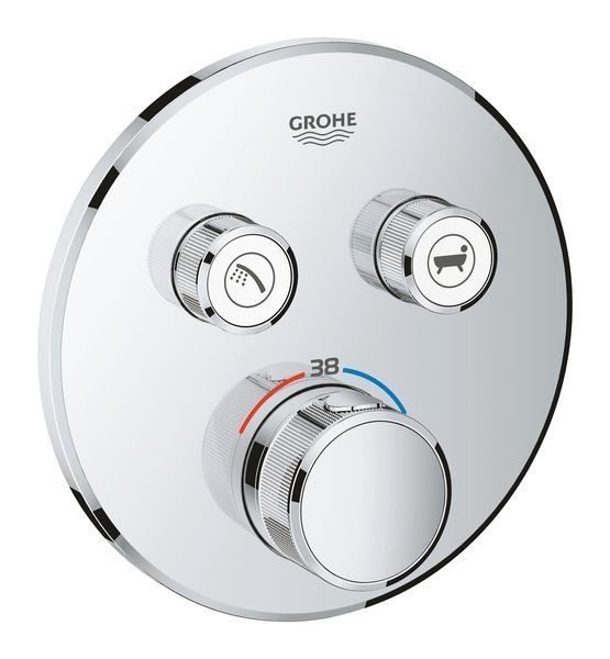 Термостат прихованого монтажу на 2 споживача Grohe Grohtherm SmartControl (29119000) 29119000 фото