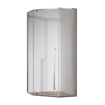 Душова кабіна без піддону Koer SR SC06-100x100x200-TR-01 прозоре скло Easy Clean 8мм, хром (KR5365) KR5365 фото