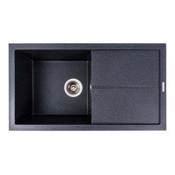 Гранитная мойка для кухни VALESO SOLID 7843 матовая Карбон SP000047152 фото