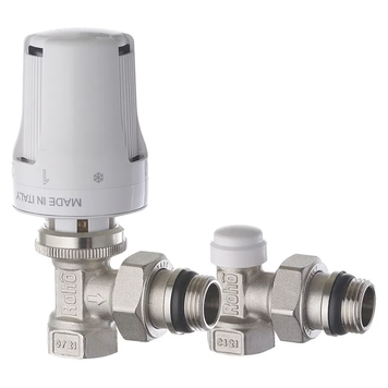 Комплект для підключення радіатора Roho R5151-050K - 1/2" кутовий (антипротечка) (RO0117) RO0117 фото